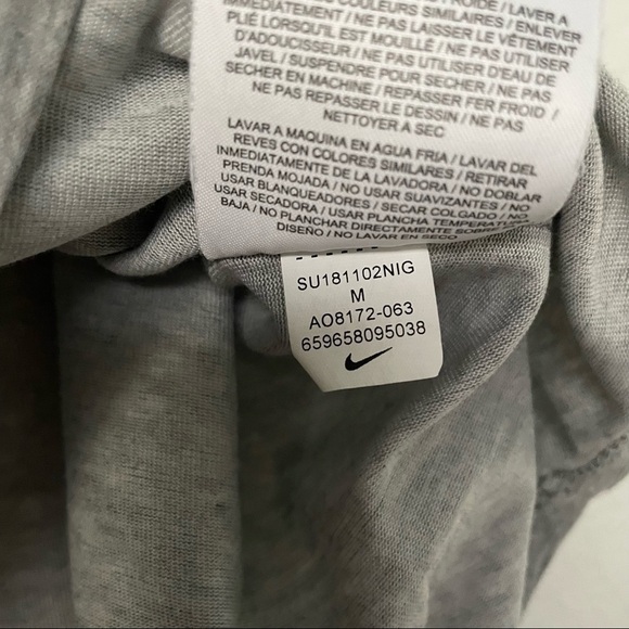 NIKE Kids Boys‎ Swoosh AOP All Over Print Speckled Grey Tee AO8172-063 Medium - Picture 8 of 8